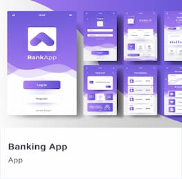 Banking App screens